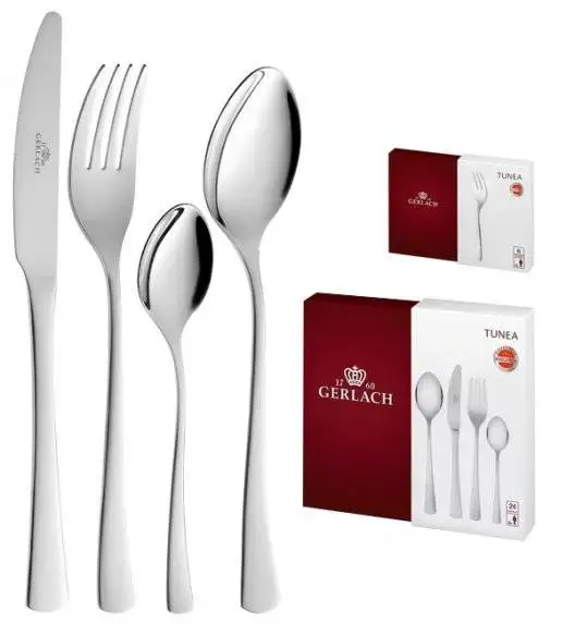 GERLACH TUNEA Sztućce Komplet 30 el / 6 osób / połysk