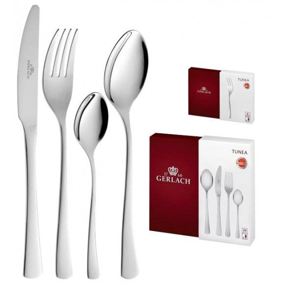 GERLACH TUNEA Sztućce Komplet 30 el / 6 osób / połysk