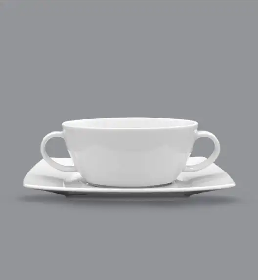 LUBIANA VICTORIA 6 x Bulionówka 300 ml + spodki / 12 el / porcelana