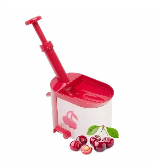 TADAR CHERRY Drylownica do wiśni 28,8 x 16 x 9,8 cm / czerwona / stal nierdzewna