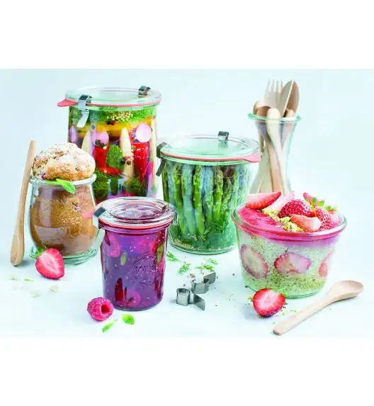 WECK Komplet 6 słoików na przetwory z pokrywką 290 ml