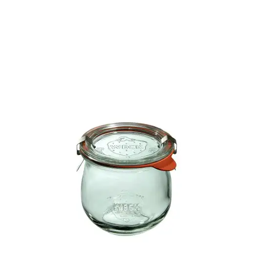 WECK TULIP Komplet 6 słoików na przetwory z pokrywką, uszczelką i 2 zapinkami 370 ml