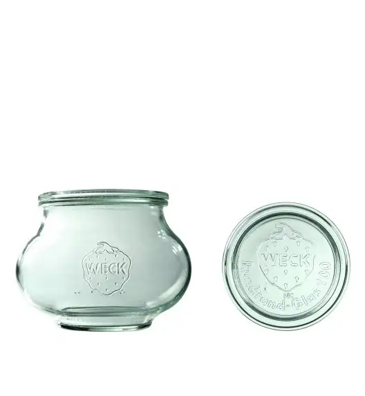 WECK DECO Komplet 4 słoików na przetwory z pokrywką 1,062l