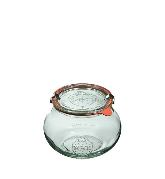 WECK DECO Komplet 4 słoików na przetwory z pokrywką, uszczelką i 2 zapinkami 1,062l