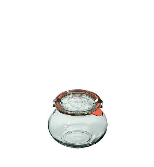 WECK DECO Komplet 6 słoików na przetwory z pokrywką, uszczelką i 2 zapinkami 560 ml 