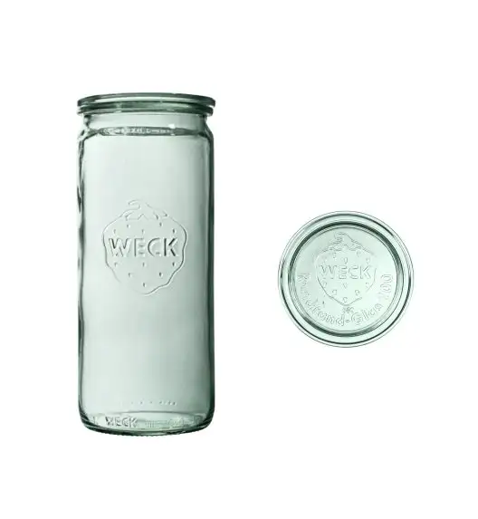 WECK Komplet 6 słoików cylindrycznych na przetwory z pokrywką 1,59l