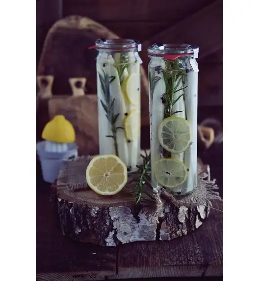 WECK Komplet 6 słoików cylindrycznych na przetwory bez pokrywki 600 ml 