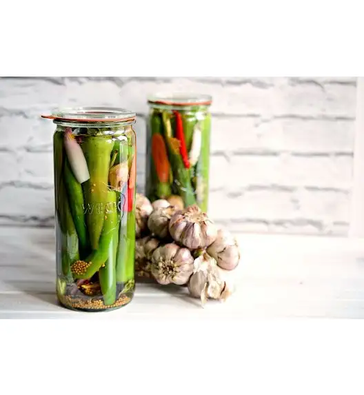 WECK Komplet 6 słoików cylindrycznych na przetwory bez pokrywki 340 ml