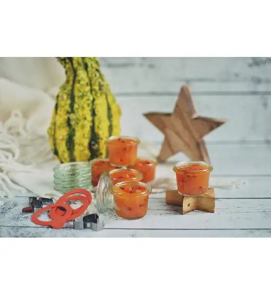 WECK Komplet 12 słoików na przetwory bez pokrywki 80 ml 