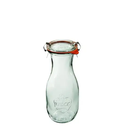 WECK Komplet 6 butelek z uszczelką i 2 zapinkami 530 ml 