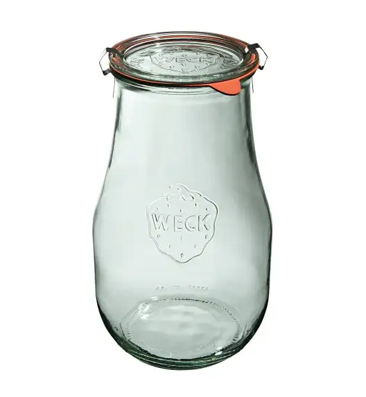 WECK TULIP Komplet 4 słoików na przetwory z pokrywką, uszczelką i 2 zapinkami 2,7l 