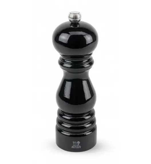 PEUGEOT PARIS Młynek do pieprzu 18 cm / czarny lakier / drewno bukowe