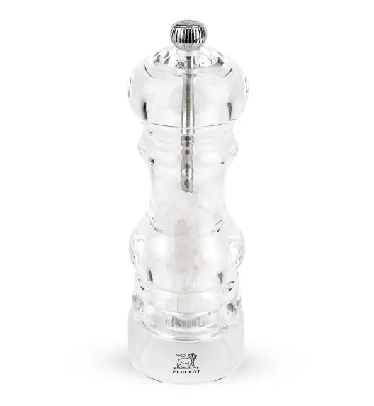 PEUGEOT NANCY Młynek do soli 18 cm / akryl + stal nierdzewna