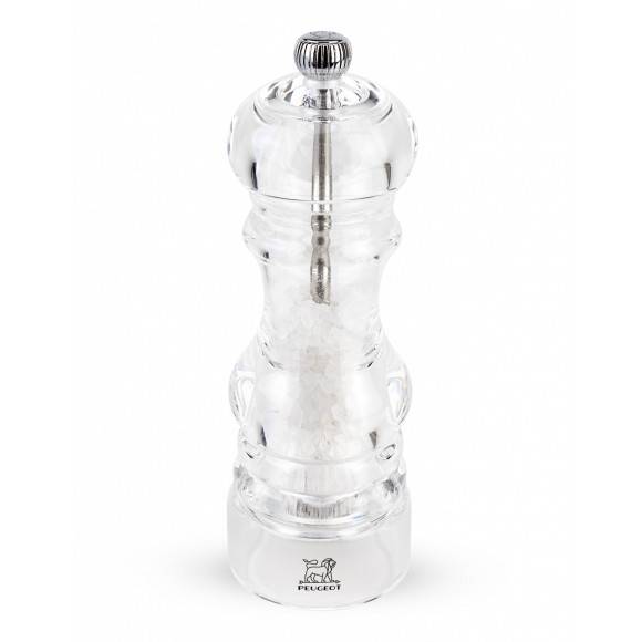 PEUGEOT NANCY Młynek do soli 18 cm / akryl + stal nierdzewna