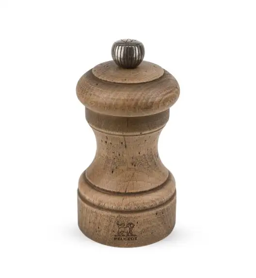 PEUGEOT BISTRO ANTIQUE Młynek do pieprzu 10 cm / drewno bukowe / ręcznie postarzane