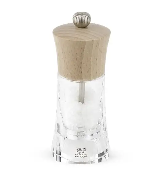 PEUGEOT OLERON Młynek do soli 14 cm / naturalny / akryl + drewno