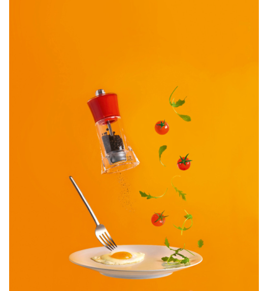 PEUGEOT MOLENE Młynek do pieprzu 14 cm / biały / akryl + stal nierdzewna