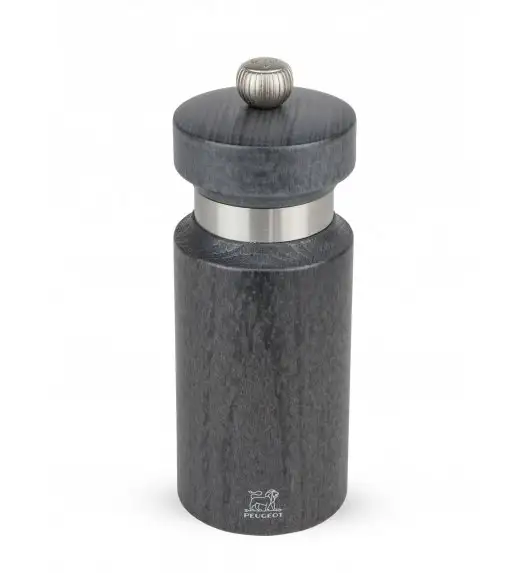 PEUGEOT ROYAN Młynek do pieprzu 14 cm / szary / drewno bukowe