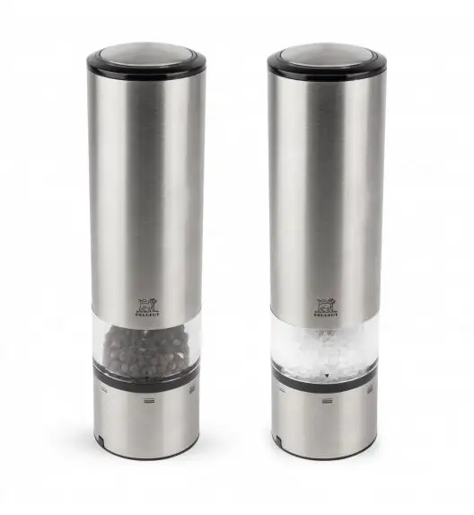PEUGEOT ELIS SENSE Komplet młynków do soli i pieprzu 20 cm / akryl + stal nierdzewna