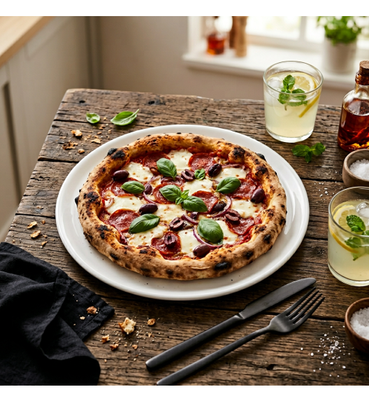 LUBIANA TINA Talerz do pizzy 32 cm | biała porcelana 