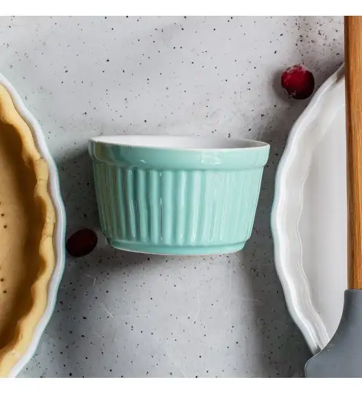 AMBITION GINGER Forma ceramiczna ramiekin do zapiekania Ø9 cm / zielona