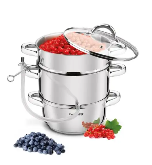 KönigHOFFER Sokownik / Garnek do soków 5 l / stal nierdzewna / indukcja
