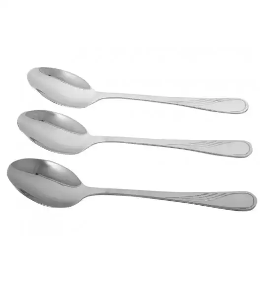 AMBITION NAPOLI Sztućce Łyżki obiadowe 3 el dla 3 osób / zawieszka / połysk 