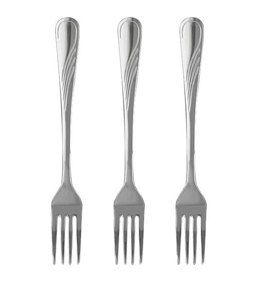 AMBITION NAPOLI Sztućce Widelce obiadowe 3 el / zawieszka / połysk 