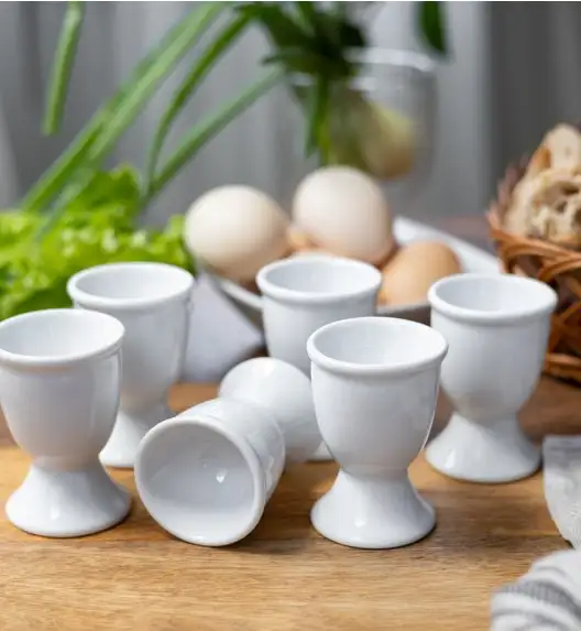 LUBIANA VICTORIA 6 x kieliszek do jajek / porcelana
