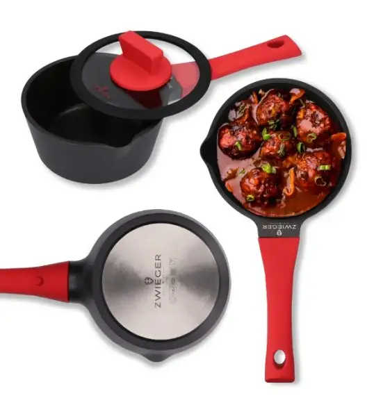 ZWIEGER OBSIDIAN Rondel z pokrywką 1l/ 16 cm GREBLON