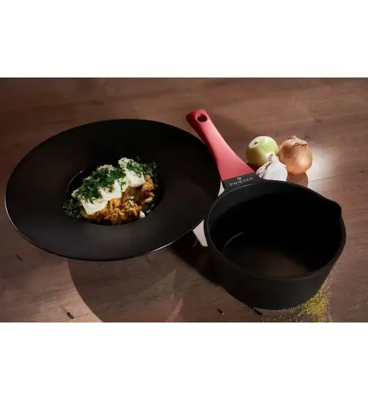 ZWIEGER OBSIDIAN Komplet garnków z pokrywkami 6 el + patelnie Zwieger Obsidian 20, 24, 28cm
