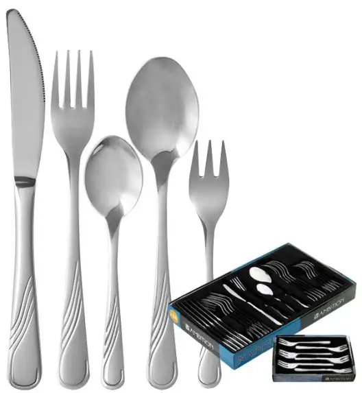 AMBITION NAPOLI Sztućce Komplet 30 el pudełko / 6 osób / połysk