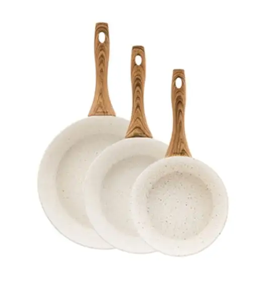 AMBITION NATURE Komplet patelni z powłoką nieprzywierającą Ø20+24+28 cm