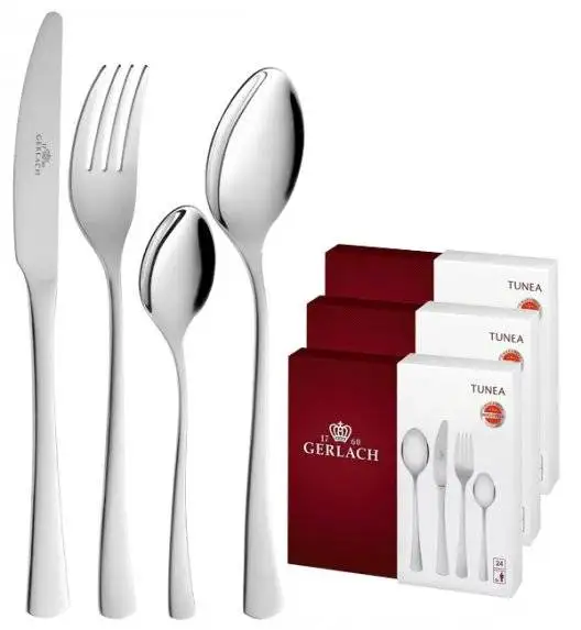 GERLACH TUNEA Sztućce Komplet 72 el / 18 osób / połysk
