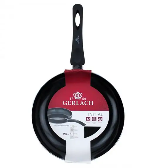 GERLACH INITIAL Komplet patelni z powłoką ceramiczną EXCILON 24, 28 cm / indukcja