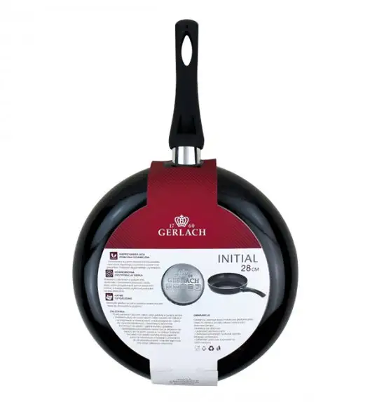 GERLACH INITIAL Komplet patelni z powłoką ceramiczną EXCILON 24, 28 cm / indukcja