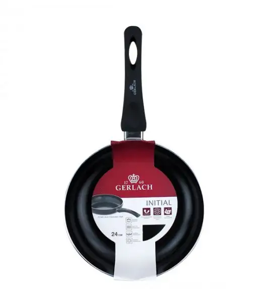 GERLACH PRIME Komplet Garnki z pokrywkami 6 el + patelnie Gerlach Initial 24, 28 cm