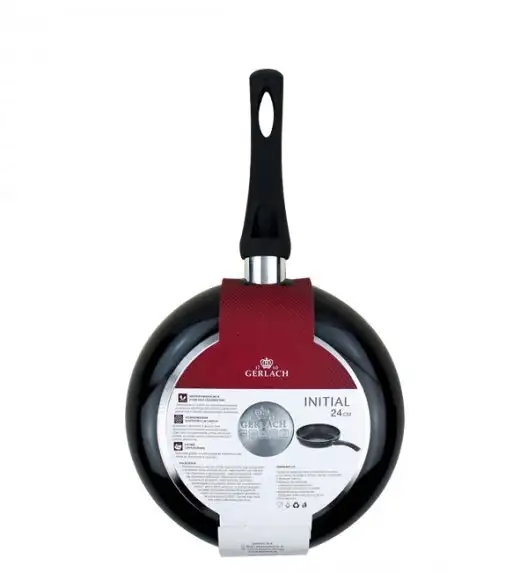 GERLACH SIMPLE Komplet Garnki z pokrywkami 9 el + patelnie Gerlach Initial 24, 28 cm