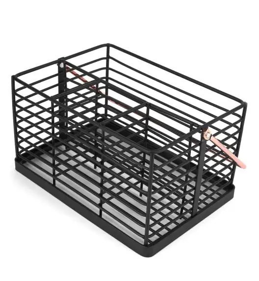 STARKE HARPER Koszyk do przechowywania / organizer  z rączką / czarny