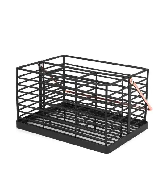 STARKE HARPER Koszyk do przechowywania / organizer  z rączką / czarny