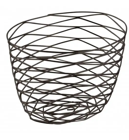 TADAR GEO Wysoki koszyk na owoce / czarny