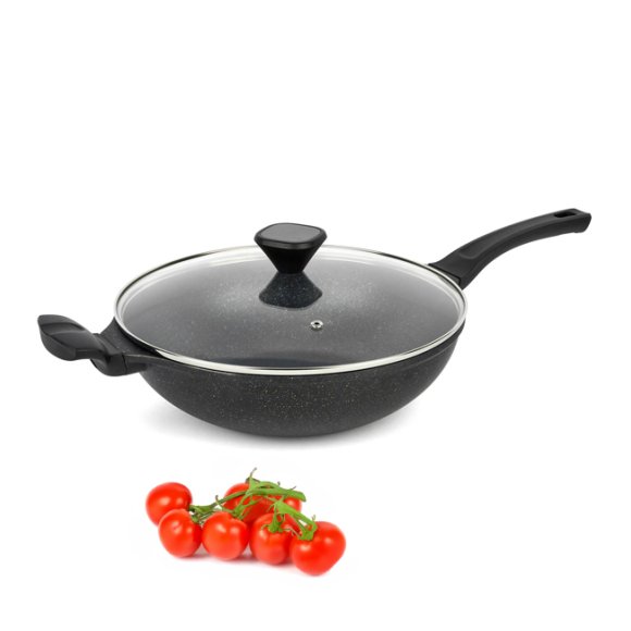 KönigHOFFER KENJI Wok z pokrywką Ø30cm z powłoką non-stic