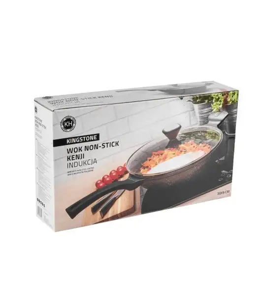 KönigHOFFER KENJI Wok z pokrywką Ø30cm z powłoką non-stic