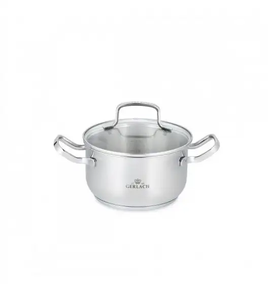 GERLACH SIMPLE Komplet Garnki z pokrywkami 9 el + Garnek Ambiente 7 L + Patelnie Natur 20, 28 cm 