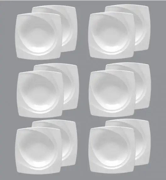 LUBIANA CELEBRATION Komplet Talerze głębokie 23 cm / 12 el / 12 os