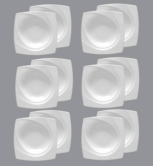 LUBIANA CELEBRATION Komplet Talerze głębokie 23 cm / 12 el / 12 os