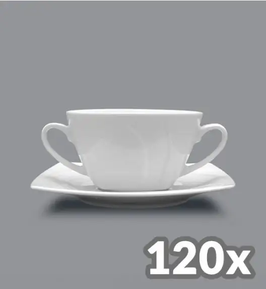 LUBIANA CELEBRATION 120 x Bulionówka 300 ml + spodek 16,5 cm 