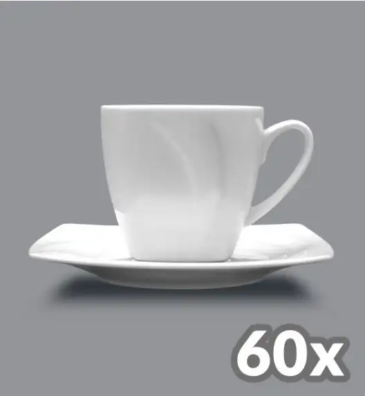 LUBIANA CELEBRATION 60 x Filiżanka 200 ml + spodek 14,5 cm / porcelana