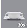 LUBIANA VICTORIA 30 x Bulionówka 300 ml + spodek