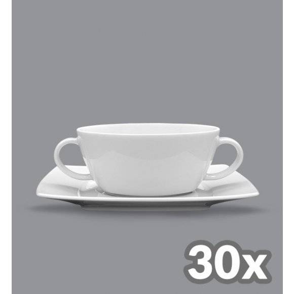 LUBIANA VICTORIA 30 x Bulionówka 300 ml + spodek 